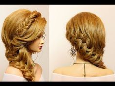 Prom hairstyle for long hair tutorial - YouTube Medium Hair Tutorial, Party Hairstyles For Medium Hair, Hairdos For Long Hair, Party Hairstyles For Long Hair, Curls Tutorial, Party Hairstyle, Hairstyle For Long Hair, Simple Prom Hair, Bouffant Hair