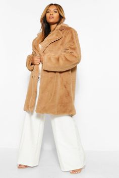 Beige Faux Fur Coat, White Faux Fur Coat, Plastic Raincoat, Faux Fur Coats, Plus Size Coats, White Faux Fur, Fashion Face Mask, Fur Coats, Coats And Jackets