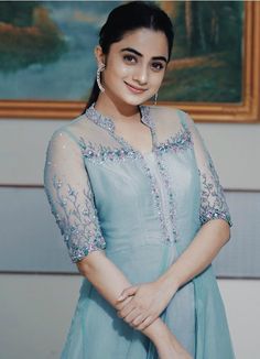 Namitha Pramod, Simple Frocks, Churidar Designs, Anarkali Dress Pattern, Simple Kurta Designs, Designer Kurti Patterns, Simple Kurti Designs, Salwar Designs, Frock For Women