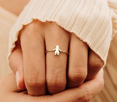 14k Mother and Son Ring, Kids Initial Ring, Gold Initial Ring, Birthday Gift, Custom Gold Ring, Solid Gold Ring, Boy Ring, Gift for Mom You can build your own ring. It is adorable and makes it a great gift as well. ✔ Handmade ✔ Solid Gold ✔ The dimension of the boy: 9 mm Orders with free shipping go out with USPS First Class Mail tracking. We require a signature for orders more than $500. If you need a signature required service, you can select that service in the shipping options on your cart. Modern Rings With Birthstone For Gifts, Modern Birthstone Rings For Gifts, Modern Personalized Rings For Gifts, Personalized Modern Rings For Gifts, Elegant Ring For Birthday Gift, Elegant Gold Rings For Birthday Gift, Elegant Ring Jewelry For Birthday Gift, Handmade Rings For Mother's Day Gift, Handmade Rings As Mother's Day Gift