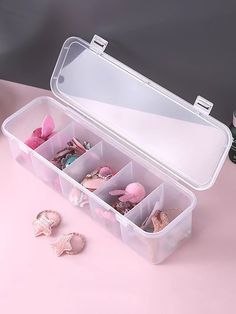 transparente  Collar  PP   Embellished Headband Storage, Hair Product Storage, Hair Accessories Storage, Organizing Hair Accessories, Outdoor Bag, Storage Supplies, Plastic Box Storage, Hair Rings, Desktop Storage