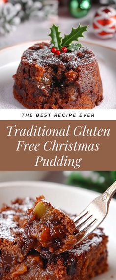 Image for Traditional Gluten Free Christmas Pudding Gluten Free Christmas Pudding Recipes, Gluten Free Christmas Pudding, Traditional Christmas Pudding Recipe, Xmas Pudding, Christmas Pudding Recipes, Vegan Pudding, Gluten Free Holiday, Best Christmas Recipes