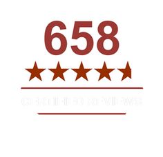 five star logo with the number 658 on it's bottom and four stars below