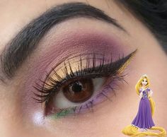 Rapunzel Theme Makeup, Tangled Themed Makeup, Rapunzel Quince Makeup, Repunzal Makeup Ideas, Rapunzel Costume Makeup, Tangled Rapunzel Makeup, Repunzle Makeup, Tangled Inspired Makeup, Tangled Makeup Look