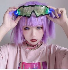 Cyberpunk Accessories, Cyberpunk Costume, Tech Wear Fashion, Led Fashion, Cyberpunk Aesthetic, Harajuku Style, Cyberpunk Character