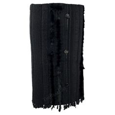 Check out this item from 1stdibs! F/W 2002 Gucci by Tom Ford Black Knit Wool Fur Trim Ribbon Pencil Skirt: https://www.1stdibs.com/id-v_20755742 Black Knit Skirt, Light Fringe, Gucci By Tom Ford, Gucci Skirt, Ford Black, Azzedine Alaia, Knee Length Skirt, Knit Skirt, Black Knit