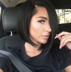 Frontal Wig Body Wave, Black Bob Hairstyles, Messy Bob Hairstyles, Human Hair Wigs Blonde, Corte Bob, Lob Haircut, Hair Styles 2017