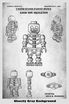 an old poster with instructions to make a robot from the movie ghosty cry background