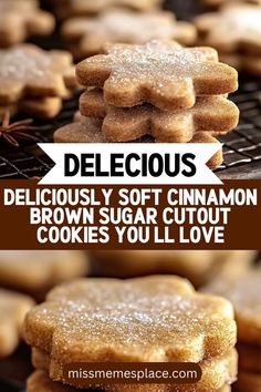 deliciously soft cinnamon brown sugar cutout cookies you'll love