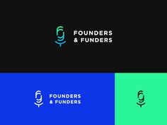 the logo for founders and funders, which is designed to look like they are looking