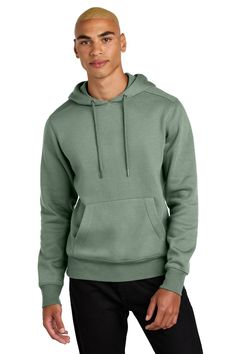 Perfect Weight ® Fleece Hoodie - LAUREL GREEN - 2XL | District Perfect Weight Fleece Hoodie in Laurel Green Size 2XL | Cotton/Polyester Blend Green Fleece Hoodie With Pockets, Green Drawstring Hood Sweats For Sports, Green Fleece Athleisure Hoodie, Green Fleece Hoodie In Athleisure Style, Green Fleece Sportswear Hoodie, Green Fleece Hoodie With Ribbed Cuffs, Green Hoodie Sweats With Pockets, Green Hoodie With Adjustable Hood, Green Hoodie With Kangaroo Pocket For Sports