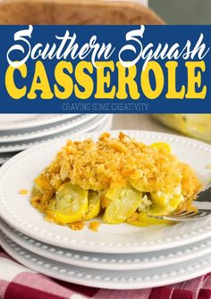 this southern squash casserole is loaded with sauteed vegetables and crumbs