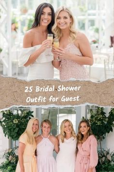 the 25 bridal shower outfits for guests to wear on their wedding day are perfect