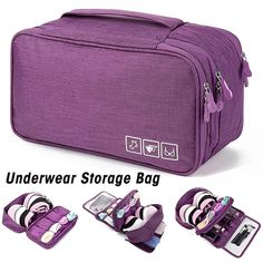 Underwear Travel Bag Daily Travel Storage Bag For Underwear Cosmetics Makeup Travel Organizer Bag Wardrobe Closet Clothe Pouch Socks Panties Bra Bags 2023 - NZ $15.19 Cheap Large Capacity Blue Cosmetic Bag, Cheap Red Women's Socks, Cheap Red Bra, Undergarment Organization, Travel Bra, Bra Organization, Bra Bags, Packing Organizers, Travel Bag Organization