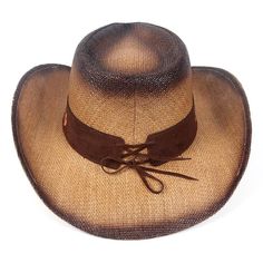 Hey, cowgirl wanna add some elegance to your plaid shirt and jean ensemble? Because our summer sombrero is here for you. Let the boys have their fun while you bask in the Southern sun in a gorgeous Floral Cowboy Hat by Innovato Design. It's a classic 'Gus' cowboy hat styled with a diamond-shaped crown and an embroidered floral wool band with rose-pink flowers and stem design. It's topped upfront with a pink beaded brooch while the crown and brim, covered with our floral design, is layered with a brown ombre finish. Enjoy the rodeo!  Product Highlights:   Dimensions: 3.35" brim, 4.75" crown, 22.85" head circumference  100% Durable Straw Material  For Women  Secure Packaging Vintage Hats For Western-themed Summer Events, Western Style Adjustable Sun Hat For Country Events, Southern Style Hats For Summer Country Events, Southern Summer Hats For Country Events, Southern Style Brimmed Hats For Summer, Southern Style Summer Hat For Country Events, Southern Style Summer Hats For Country Events, Casual Adjustable Fit Hat For Rodeo, Vintage Summer Ranch Hat