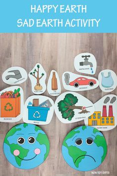 Earth Day Preschool Activities, Earth For Kids, Recycling Activities, Earth Week, Earth Day Projects, Earth Craft, Non Toy Gifts