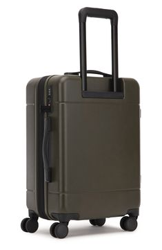 This hardside carry-on with a vintage-inspired design is made from lightweight, multilayer polycarbonate for signature style and durability.Closure: Two-way zip closure with TSA-friendly programmable combination lock.Exterior features: Adjustable-height trolley handle, top and side carry handles; four multidirectional spinner wheels.Interior features: Zip-divided interior with pockets; compression straps; removable floating accessory pocket.Special features: An expansion sleeve unzips to increas Carry On Size, Carry On Suitcase, Accessory Pouch, Vintage Inspired Design, Multi Layering, Signature Style, Fashion Advice, The Expanse, Carry On