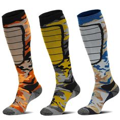 PRICES MAY VARY. Medium (Men 4-6.5 / Women 5.5-7.5 / Youth3-6); Large (Men 7-9.5 / Women 8-11); X-Large (Men 10-13 / Women 11.5-14.5) THERMAL MERINO WOOL SOCKS: These cold weather socks have been exclusively manufactured with Thermolite technology combined with natural Merino wool. Merino wool is the most Moisture wicking fabric transports sweat away from your body quickly and offer more breathability. Odor-resistant properties keeps smell fresh, dry and breathable while working, hiking, trekkin Cold Weather Socks, Hunting Clothing, Merino Wool Socks, Ski Socks, Ski Accessories, Winter Socks, Warm Socks, Mountain Climbing, Smell Fresh