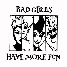 the logo for bad girls have more fun