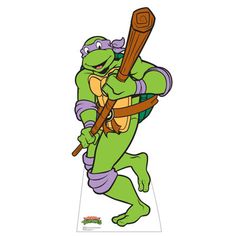 the teenaged ninja turtle is holding a baseball bat