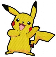 a cartoon pikachu with its arms crossed