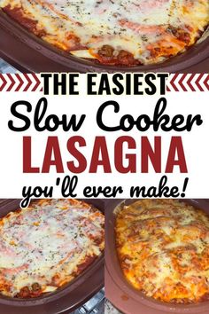 the fastest slow cooker lasagna you'll ever make is ready in minutes