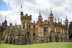 an old building with many towers and spires