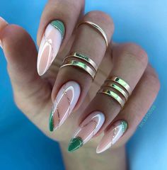 Almond Acrylic Nails, Glam Nails, Fabulous Nails, Cute Acrylic Nails