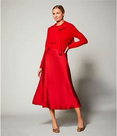 Antonio Melani Blakely Coordinating A-line Satin Skirt | Dillard's Fitted A-line Satin Skirt, Relaxed Fit Satin Dress With Lined Skirt, Flowy Satin Skirt For Fall, Satin Skirt For Evening In Fall, Satin Skirt For Fall Evening, Fall Evening Satin Skirt, Red Satin Skirt For Formal Occasions, Red Satin Formal Skirt, Satin Skirt For Fall