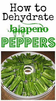 how to dehydraate jalapeno peppers