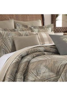 the comforter is neatly made and ready to be used in any room or bed