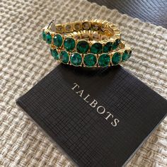 Stretches To Fit Any Wrist. Both Bracelets Same Emerald Color Stone With Gold Colored Setting. New Worn Nwt. Great Together Or As Single! Emerald Bracelets, Jewelry Emerald, Emerald Color, Color Stone, Color Set, Green Gold, Womens Jewelry Bracelets, Green And Gold, Stone Color