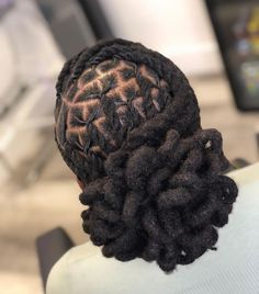 Braided Loc Updo, Twist Loc Styles, Paprika Hair Color, Blue And Black Braids, Black Braids Hairstyles, Girl Locs, Dreadlocks Hair Care, Loc Nation