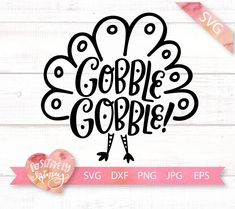 the little turkey svg file is shown on a white wood background with pink hearts