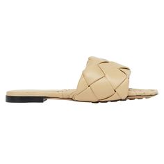 Bottega Veneta Lido Flat Slides Cane Sugar Beige Intrecciato Leather Sandal 37 ********** Bottega Veneta ********** Brand: Bottega Veneta Size: 37 (Know Your Bottega Size) Name: Lido Color: Cane Sugar Style: Slide Sandal Style#: 608853 Vbss0 2624 Material: Lambskin Leather Open Front Square Toe Front Intrecciato Quilted Thick Band Cane Sugar Beige Lambskin Leather Material Rubber Injected Leather Outsole Slip On Style Sandal Slides Brand New In Box, Comes With Box And Dust Bag 100% Authentic Or Elegant Woven Leather Sandals For Evening, Elegant Evening Sandals In Woven Leather, Elegant Evening Sandals With Woven Leather, Luxury Evening Sandals With Intrecciato Weave, Luxury Intrecciato Weave Evening Sandals, Designer Woven Leather Evening Sandals, Luxury Leather Sandals With Intrecciato Weave, Designer Leather Sandals With Intrecciato Weave, Designer Woven Leather Sandals In Calf Leather