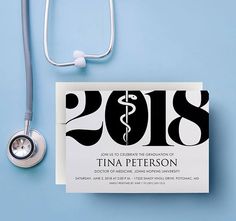 a doctor's stethoscope next to a card with the number twenty two hundred on it