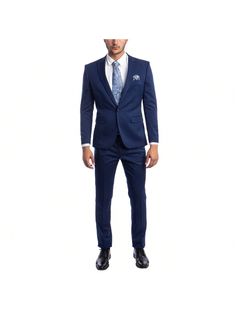 Make a bold statement with this sleek and stylish 2-piece suit. Designed with a skinny fit for a streamlined silhouette, this suit offers a contemporary look that's both flattering and comfortable.

Key Features:

Skinny Fit: Provides a slim, tailored look that's perfect for modern men.
One-Button Peak Lapel: Adds a touch of sophistication and a contemporary edge.
Matching Trousers: Completes the ensemble for a polished appearance.
Versatile Design: Ideal for special occasions like weddings and Fitted Semi-formal Set With Suit Collar, Slim Fit Business Casual Sets With Notch Lapel, Professional Slim Fit Business Casual Sets, Office Sets With Slim Fit And Notch Lapel, Professional Slim Fit Sets For Business Casual, Notch Lapel Slim Fit Single Button Set, Slim Fit Single Button Suiting Sets, Professional Semi-formal Fitted Sets, Professional Fitted Sets For Semi-formal Occasions