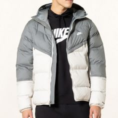 Nike Puffer In A Size Small Brand New With Tags Nike Down Puffer Jacket For Fall, White Down Puffer Jacket For Spring, White Down Outerwear For Spring, Nike Fall Puffer Jacket With Pockets, Nike Puffer Jacket With Pockets For Fall, Nike Down Outerwear For Fall, Nike Puffer Jacket For Spring Outdoor, Nike Winter Down Outerwear, Nike Hooded Puffer Jacket For Spring