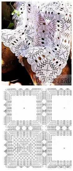 an image of some white crocheted doily