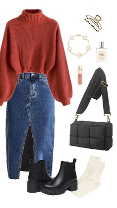 Modesty Outfits, Cute Modest Outfits, Trendy Fall Outfits, Modest Fashion Outfits, Fall Fashion Outfits, Casual Style Outfits, Lookbook Outfits, Winter Fashion Outfits, Looks Vintage