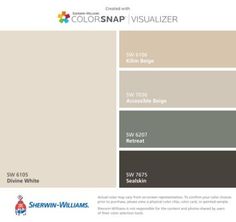 the color scheme for colorsnap visualizer, which includes neutrals and browns