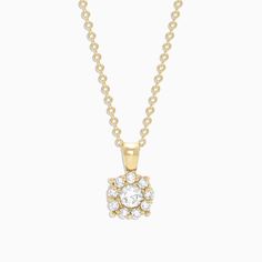 Effy Bouquet 14K Yellow Gold Diamond Cluster Pendant, 0.47 TCW Effy Jewelry, Cluster Pendant, Diamond Cluster, Gold Yellow, Gold Diamond, Diamond Necklace, Gold Necklace, Yellow Gold, Pendant Necklace