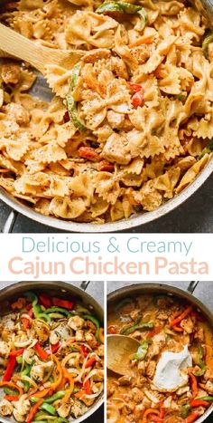 the steps to make cajun chicken pasta