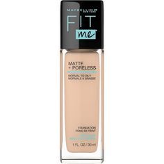 Maybelline Fit Me Matte + Poreless Liquid Foundation Makeup, 122 Creamy Beige, Looking for the perfect foundation fit Maybelline New York Fit Me Matte Poreless Liquid Foundation is all about fitting your skin tone and texture. Ideal for normal to oily skin types, the matte foundation acirc ultra-lightweight formula features flexible micro-powders to control shine and blur pores throughout the day. With its medium coverage, the liquid foundation leaves a natural finish on the skin that is never f Fitme Foundation, Fit Me Matte And Poreless, New York Fits, Foundation Shades, Foundation Makeup, Matte Foundation, Perfect Foundation, No Foundation Makeup, Liquid Foundation