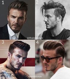 Skin Fade Pompadour, Mens Ponytail Hairstyles, David Beckham Haircut, Beckham Haircut, David Beckham Hairstyle, Hair Stail, Top Haircuts For Men, Beckham Hair, Classic Mens Hairstyles