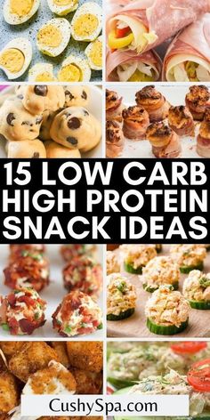 15 low carb high protein snack ideas