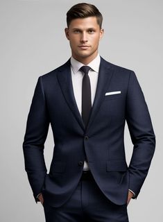 Be a testament to your discerning taste and unwavering commitment with our Hardy Minnis Blue Sharkskin Wool Suit. Crafted from premium wool, its mesmerizing shade of blue effortlessly commands attention. The sharkskin texture adds a subtle shimmer, catching the light to underscore your presence with every graceful movement. Whether you're attending an esteemed gala or leading a crucial boardroom meeting, this suit ensures you effortlessly command the room.   The "Enterprise" collection by Hardy Blue Suit For Business Meetings, Classic Blue Suit For Business Meetings, Navy Fitted Timeless Suit, Timeless Fitted Navy Suit, Modern Blue Suit With Notch Lapel, Modern Blue Suits With Notch Lapel, Luxury Fitted Suit For Business Meetings, Modern Blue Suits For Business Casual, Modern Blue Suit For Business Casual