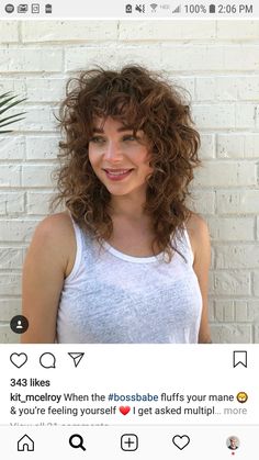 Shag Haircuts For Curly Hair, Long Curly Shag, Curly Shag, Shag Haircuts, Medium Curly Hair Styles, Haircuts For Curly Hair