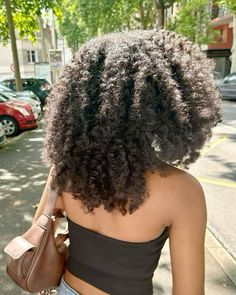 #hair #blackgirlshairstyles As I Am Color Curl, 4c Natural Styles, Beach Hairstyles For Natural Hair, Layered 4c Hair, Curled 4c Hair, Natural Low Maintenance Hairstyle, Vintage Natural Hairstyles, Natural Hair Aesthetic Faceless, 4b Hair Aesthetic