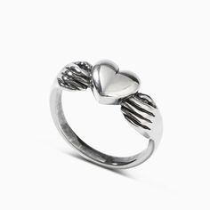 Jeulia "Claddagh" Heart Sterling Silver Ring, two hand hug one heart, this heart ring is similar with claddagh ring, but lack of crown, although you are not princess, but I can also hand my heart for you, please spend your future time with me.The heart rings convey the secret message of love is the most intuitive and easily understandable.Weight: 3.37 gWidth: 2.5 mmHeight: 3.5 mmThickness: 1.1 mmMaterial: Plating Color: Symbolic Heart Shaped Wedding Rings, Symbolic Heart-shaped Rings For Anniversary, Symbolic Heart-shaped Anniversary Rings, Promise Heart Ring With Polished Finish, Symbolic Heart-shaped Promise Ring, Polished Heart Ring For Promise, Symbolic Heart-shaped Wedding Ring, Heart-shaped Promise Ring With Polished Finish, Symbolic Sterling Silver Heart Ring